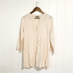 Saint Tropez West linen popover tunic size M
